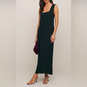 Reformation Black Sleeveless Maxi Dress